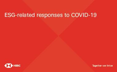 ESG-related responses to COVID-19 webinar