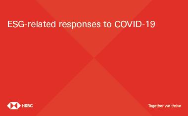 ESG-related responses to COVID-19 webinar ESG-related responses to COVID-19 webinar